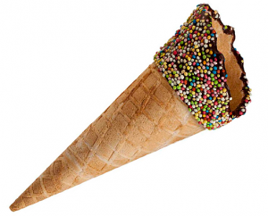Waffle sugar cone